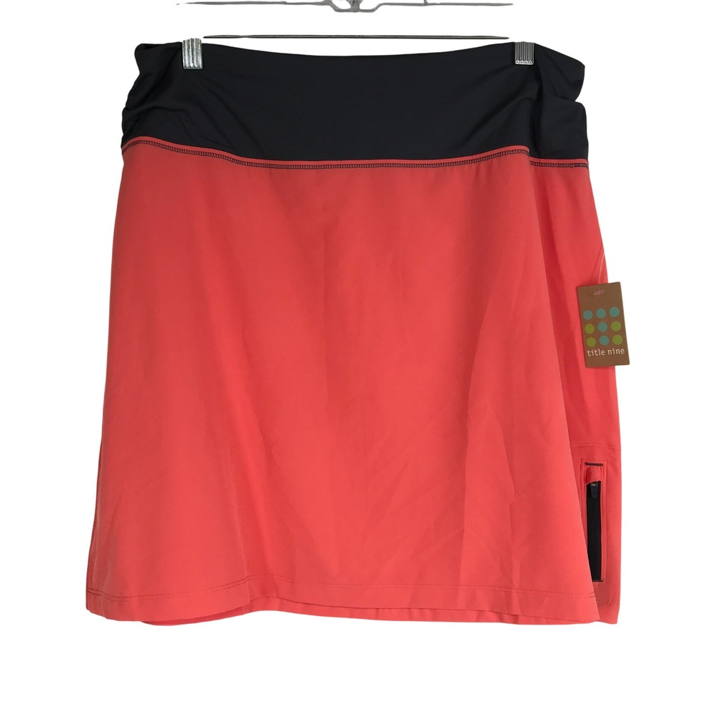 Title‎ Nine Coral  Athletic Skirt Shorts Athleisure Tennis Golf Workout Womens M